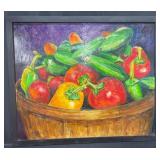 Original Still Life Vegetables Painting by Bond