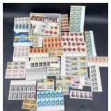 U.S Mint Assorted Stamps - Many Partial Sheets