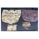 4 Animal Print Totes, Pouch, Wristlet- LeSportsac+