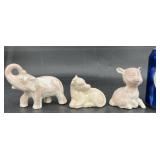 3 Mt. St. Helens Ashware Figurines  Elephant +
