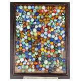 Vintage Marble Collection in Display Case