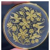 Vintage Spanish Damascene Compact Powder Box