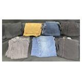 7 Pairs Men & Women's Designer Pants Jeans