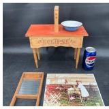 Eclipse Mini Washstand w Rollers Salesman Sample