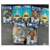 7 Star Trek Action Figures  Spock, Sulu, Scott +