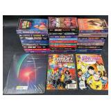 24 Star Trek Paperback Books, 2 Comics,Mousepad