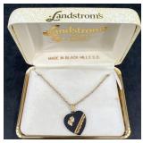 Black Hills Gold Heart PendantNecklace