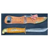 Vntg Lisakki Jarvenpaa Finland Small Scout Knife