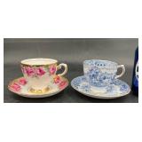 2 Vintage Tuscan Tea Cups & Saucers England China