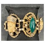 Vintage Selro Selini Asian Princess Panel Bracelet