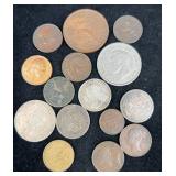 15 Assorted British Coins Various Years