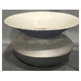 Antique Cast Iron Porcelain Spittoon