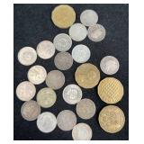 22 British Coins Various Denominations & Years