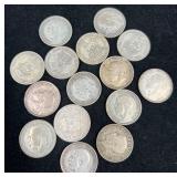 15British CoinsVarious Years