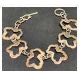 Vintage Sterling Tous Bear Chain Link Bracelet