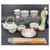 Vintage Japan Porcelain  Sake, Figurine, Tea Set