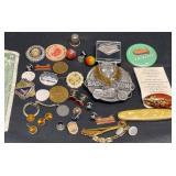 Small Treasures  Vintage Pins, Knife, Buckle +