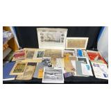 Large Ephemera Lot- Antique Etchings, Clippings+