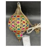 Multicolor Gem AccentedHanging Lamp Works