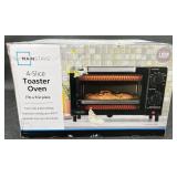 New 4-Slice Toaster Oven w Bake & Broil Settings