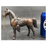 Large Vintage Carnival Prize Bronze Horse