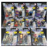 11 Star Trek Action Figures w Collector Cards
