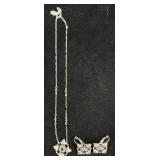 Vintage Liz Paiacios S.F.Necklace & Earrings Set