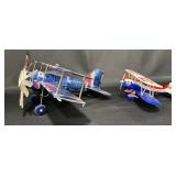 2 Vintage Pepsi Airplanes  Tin Can & Plastic