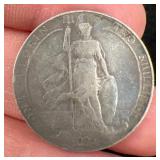 1908 .925 Silver Florin King Edward VII 2-Shilling