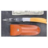 Al Mar Seki Japan Folding Knife w Pouch