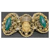 Vintage Selro Selini Asian Princess Panel Bracelet