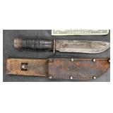 WW2 Cattaraugus 225Q Combat Utility Knife,Sheath
