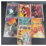 7 Comic Books  Signed Battlestar Galactic +