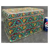 Vintage Cloisonné Style Jewelry Box