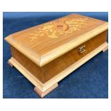 Vintage Reuge Inlaid Wood Music Box