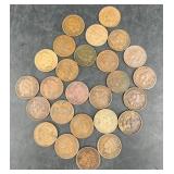 26 Indian Head Pennies