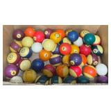 46 Assorted Billiard Pool Balls