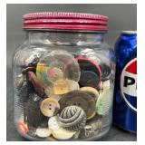 Vintage Buttons Mystery Jar Lot