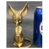 Vintage MCM Brass Mouse Figurine