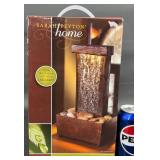 NIB Sarah Peyton Home Lighted Slate Tower Fountain