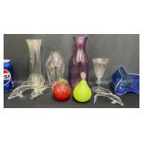 Art Glass & Glass Lot  Hand-Blown, Jall +