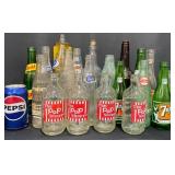 20 Vintage Soda Bottles- The Pop Shoppe, Squirt+