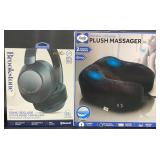 Brookstone Headphones & Sealy Plush Massager