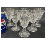 6 Waterford Crystal Tramore Wine Glasses