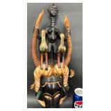 Carved Wood African Guro Mask Wall Decor