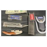 3 Assorted Multi-Tools & 2 Cases