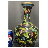 Chinese Cloisonné Enamel Floral Vase