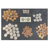 108 Assorted British Coins Various Years