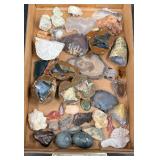 Collection of Polished & Raw Rocks, Minerals