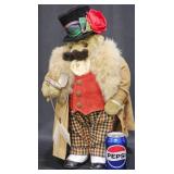 Apple Whimseys LE Decor Bear w Elegant Attire